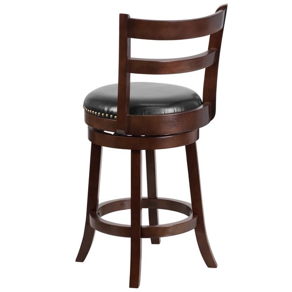 Cappuccino Wood Stool, 26