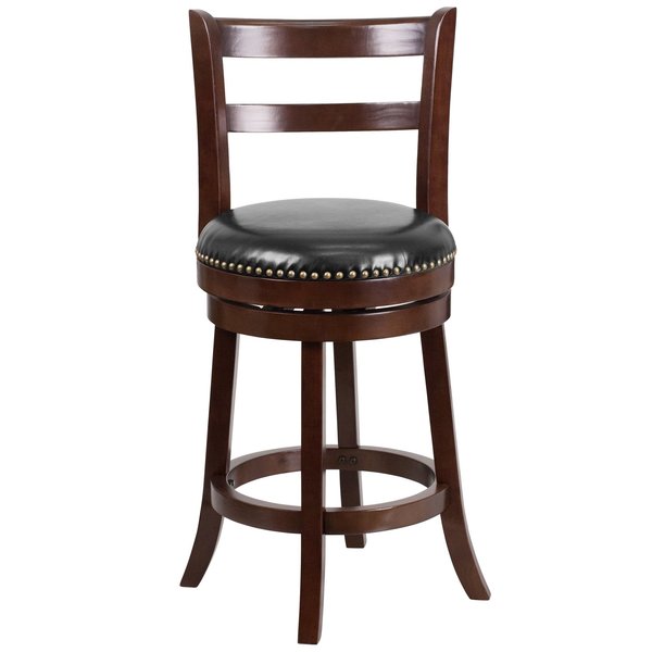 Cappuccino Wood Stool, 26