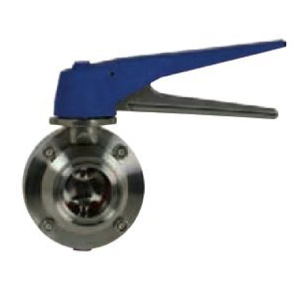 Butterfly Valve Silicone Seat 304 Blue T