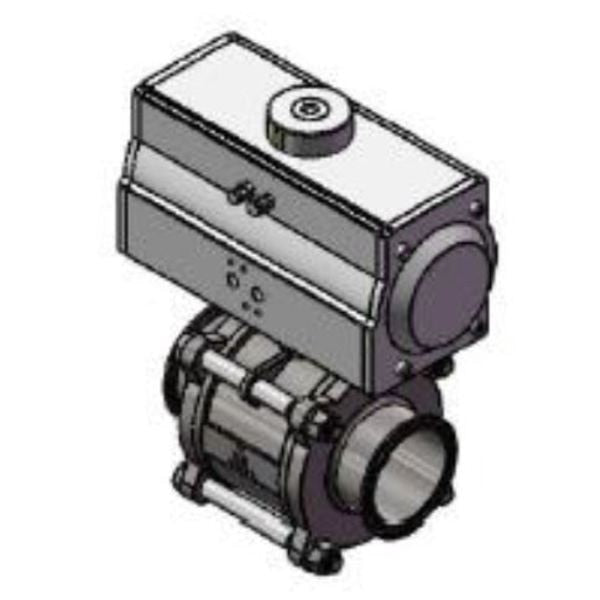Encapsulated ISO 5211 Clamp Ball Valve 3