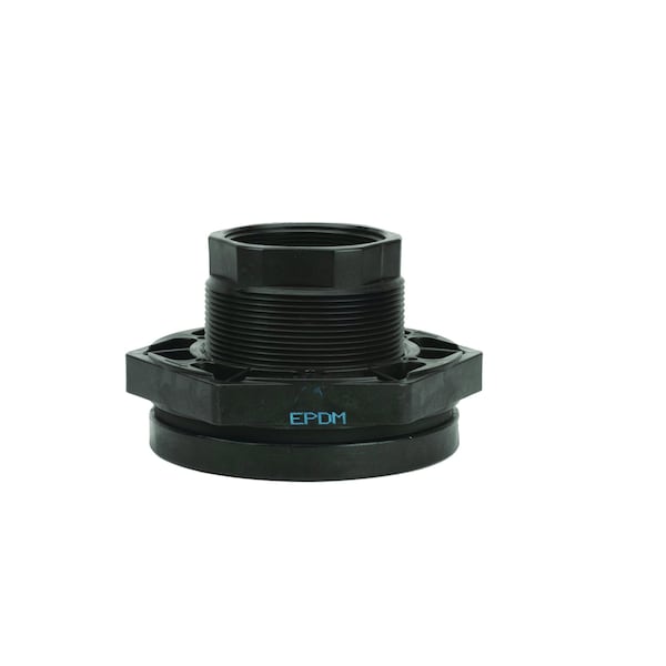 Bulkhead Tank Fitting, EPDM, 6
