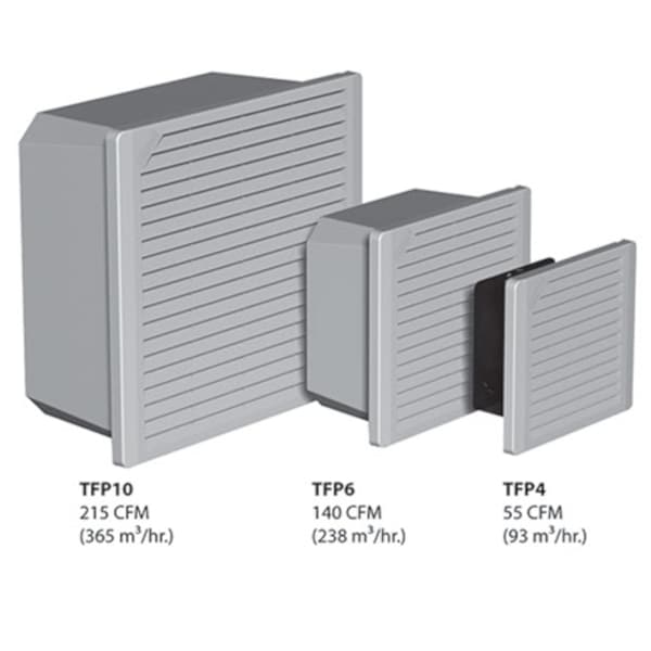 TFP Side-Mount Filter Fans, 115v 50/60Hz