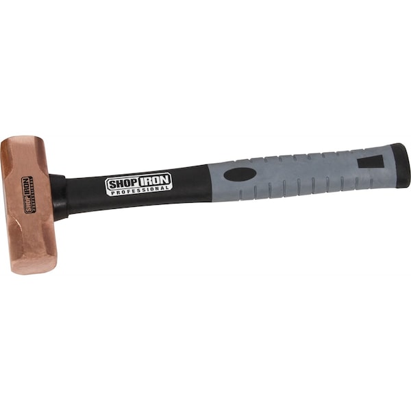Non-Sparking Hammer, Brass, 3 lb.