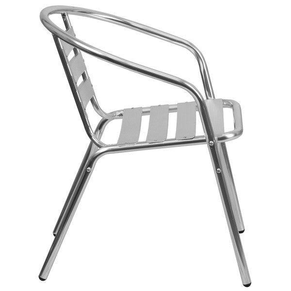 Aluminum Restaurant Stack Chair, 21.75 W 22