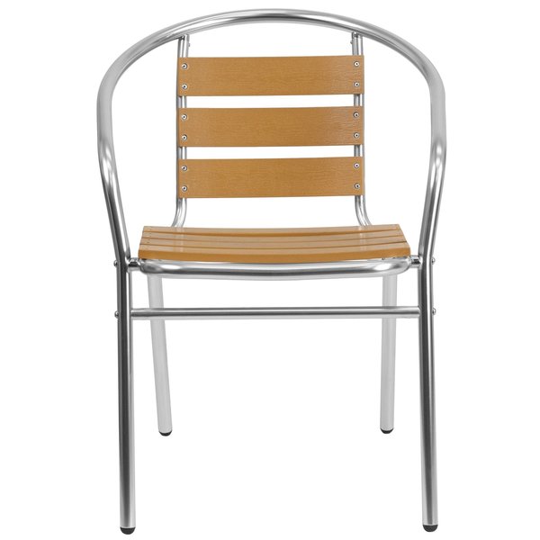 Aluminum Restaurant Stack Chair, 21.75 W 22