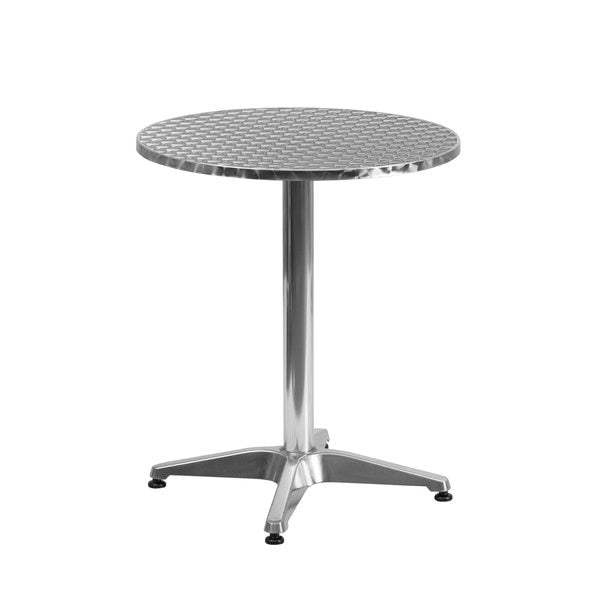 Round Table, Round, Aluminum, 23.5