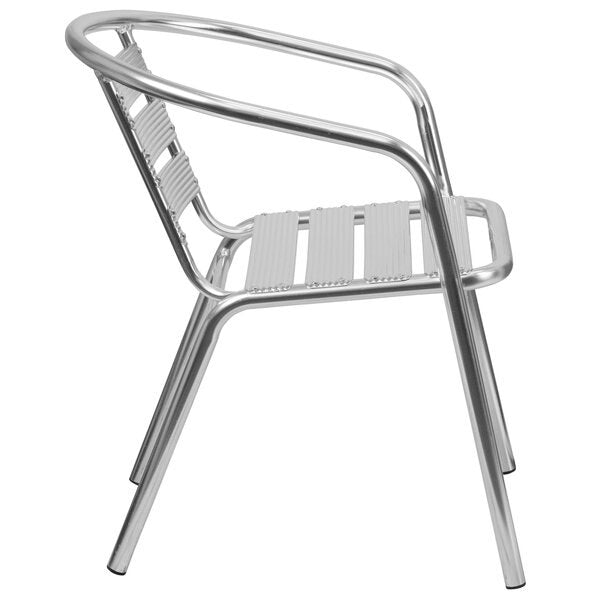 Aluminum Restaurant Stack Chair, 22 W 24