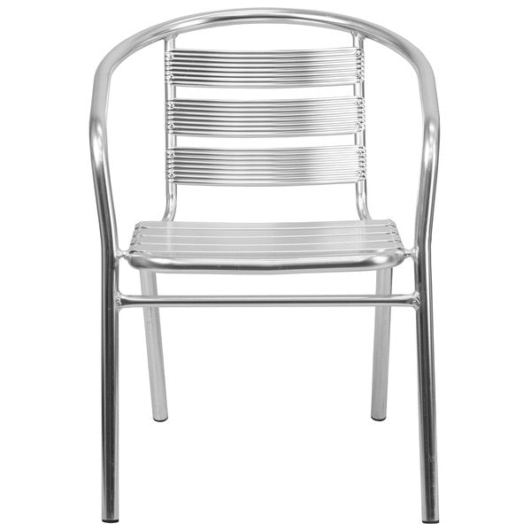 Aluminum Restaurant Stack Chair, 22 W 24