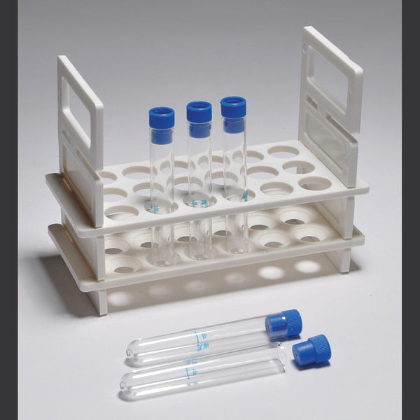Test Tube, Polystyrene With Cap, PK 100