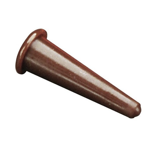 Tapered Vinyl Plug, Red, PK1000