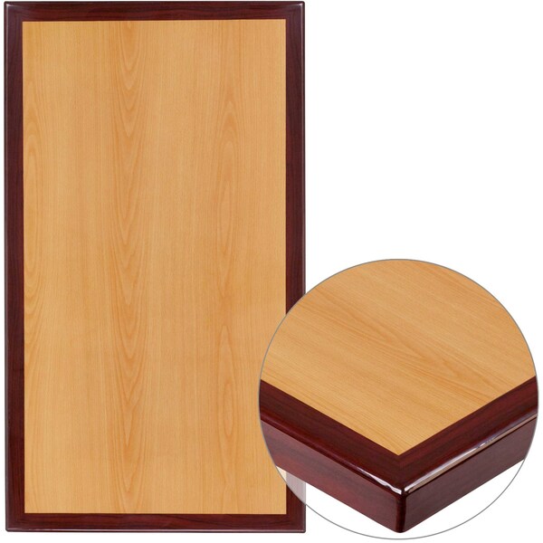Two-Tone Cherry/Mahogany Resin Top, 30