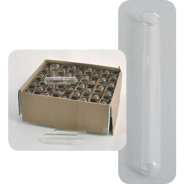 Borosilicate Glass Test Tubes, w/Be, PK72