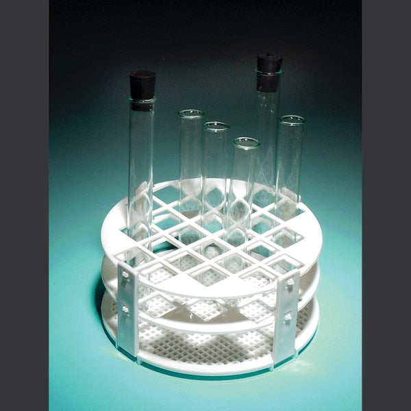 Plastic Test Tube Rack, Round, 24-Tube