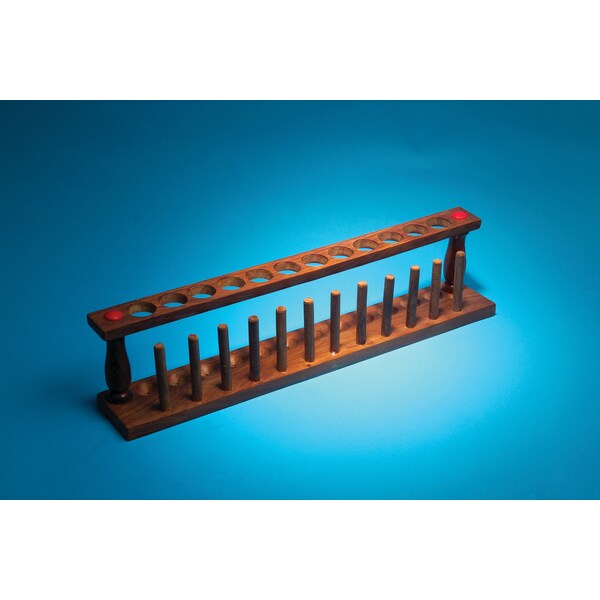 Wooden Test Tube Rack, 12-Tube