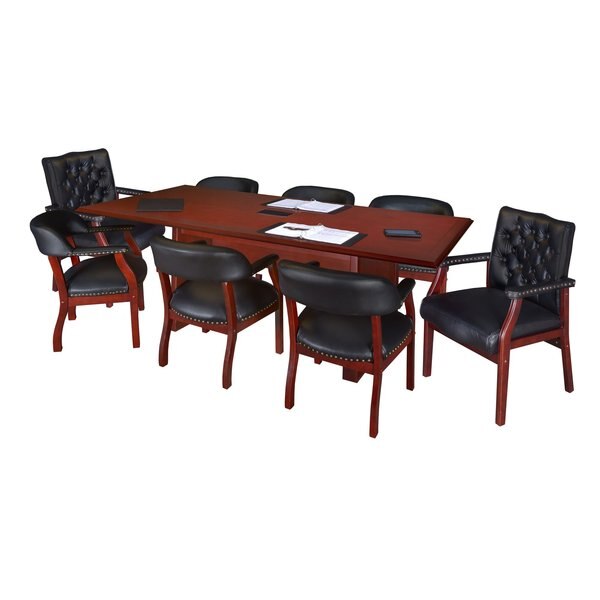 Rectangular Conference Table, 48 in X 96 in X 30 in, Wood Veneer Top