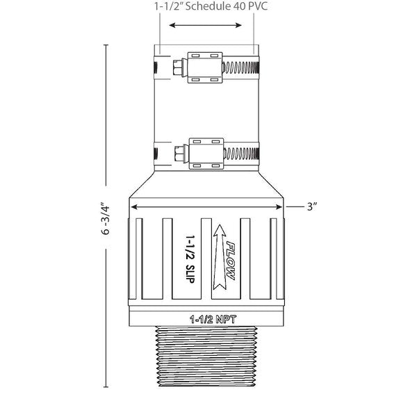 Silent Threaded Check Valve 1-1/2