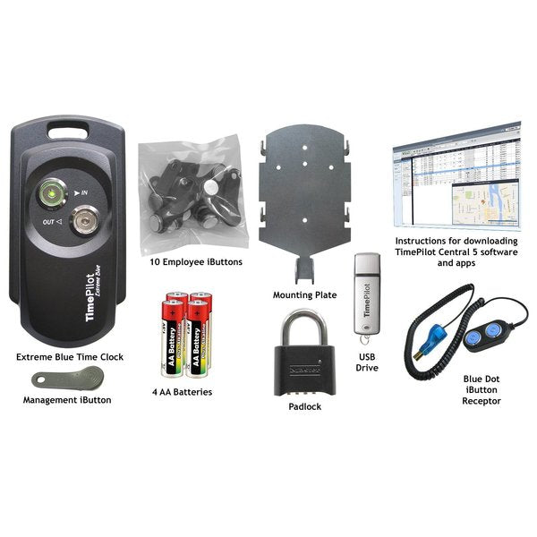 Outdoor Time Clock System w/PC Software