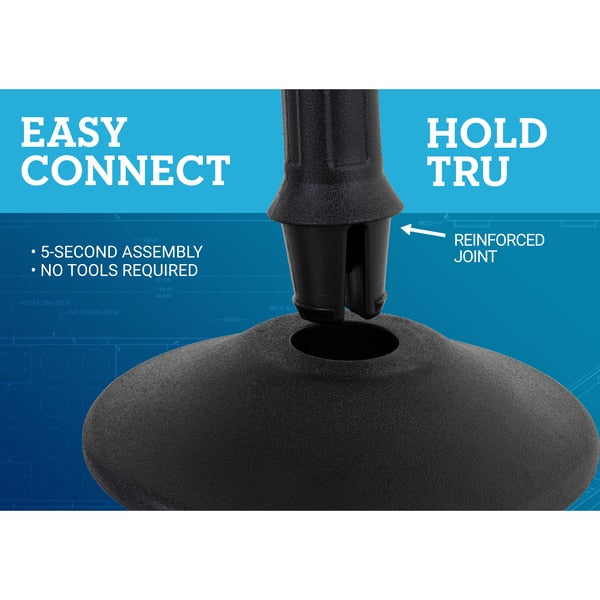 Barrier Post with Belt, HDPE, Black, PR