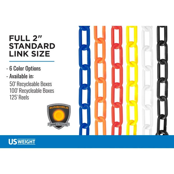 Sun Shield Yellow Plastic Chain By Us, 2