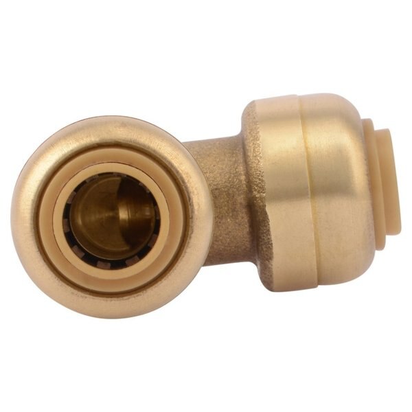 DZR Brass Elbow, 90 Degrees, 1/4 in Tube Size