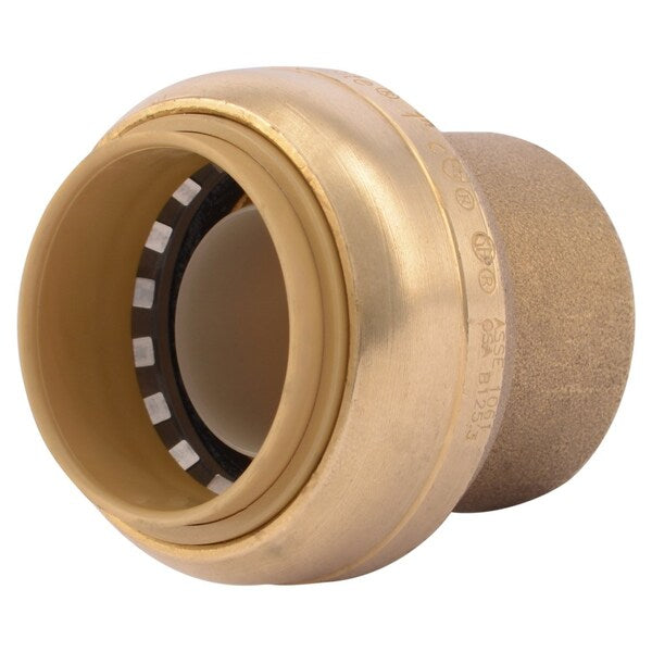 DZR Brass End Stop, 1 in Tube Size