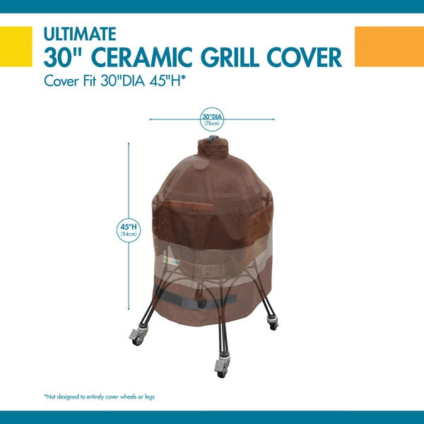 Ultimate Heavy Duty Ceramic Barbecue Grill Cover, 30