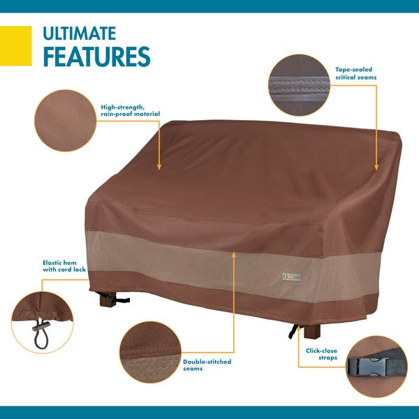 Ultimate Brown Patio Bench Cover, 51