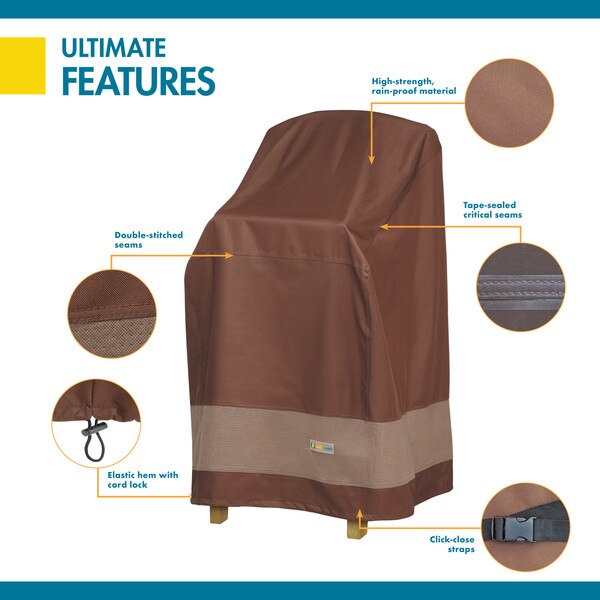 Ultimate Brown Patio Stool Cover, Ultimate, 26
