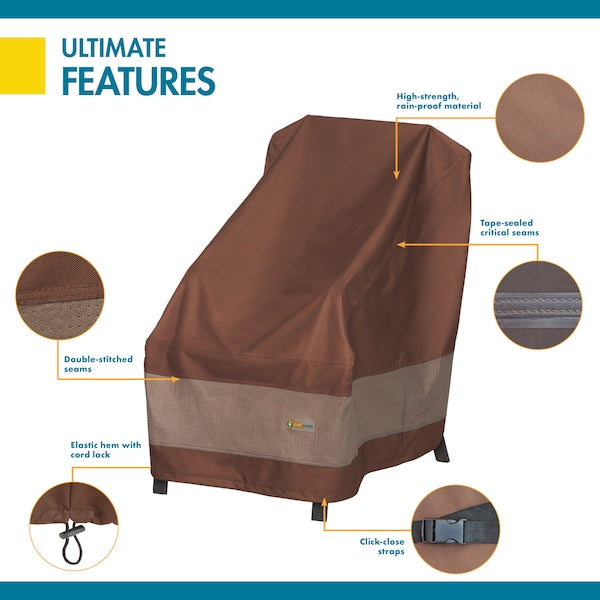 Ultimate Brown Patio High Back Chair Cover, Ultima, 28