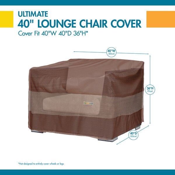 Ultimate Mocha Patio Chair Cover, 40