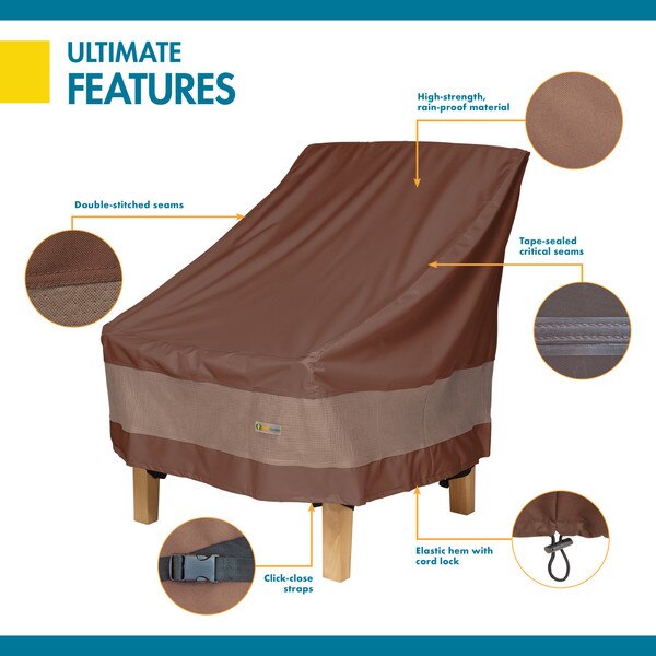Ultimate Mocha Patio Chair Cover, 40