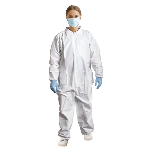 Coverall White, 3XL, 25 PK