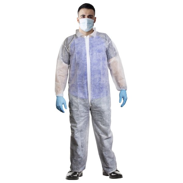 Coverall White, 5XL, 25 PK