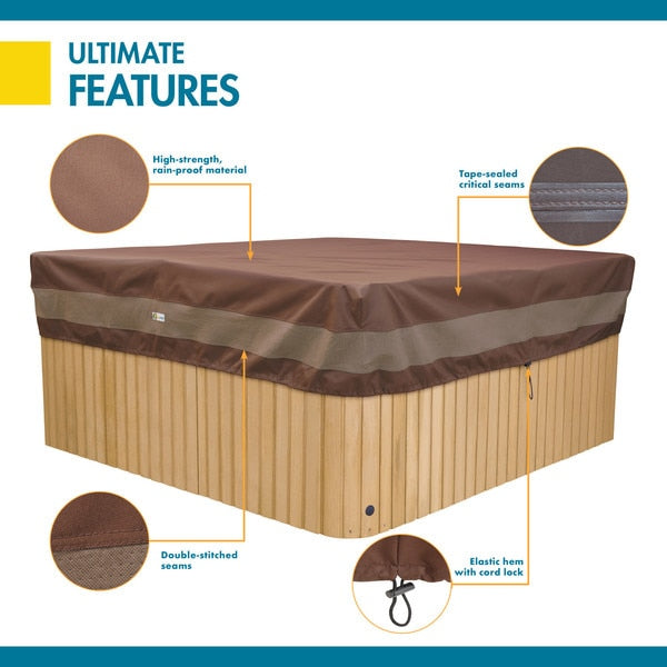 Ultimate Brown Patio Hot Tub Cover Cap, 86