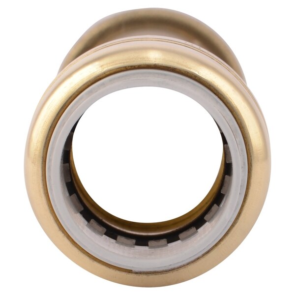 DZR Brass Slip Coupling, 1/2 in Tube Size
