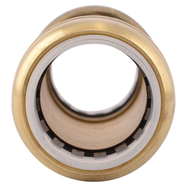 DZR Brass Slip Coupling, 3/4 in Tube Size