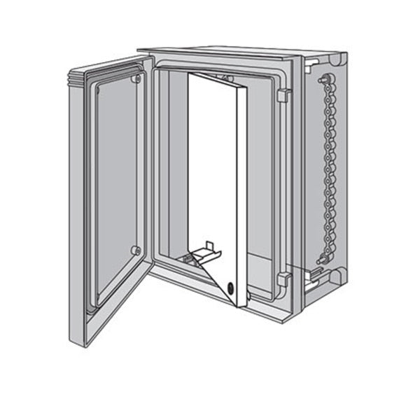 Swing-Out Panel, fits 513x412mm, White,