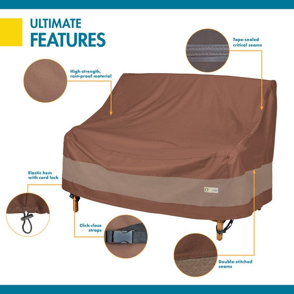 Ultimate Mocha Patio Loveseat Cover, 70