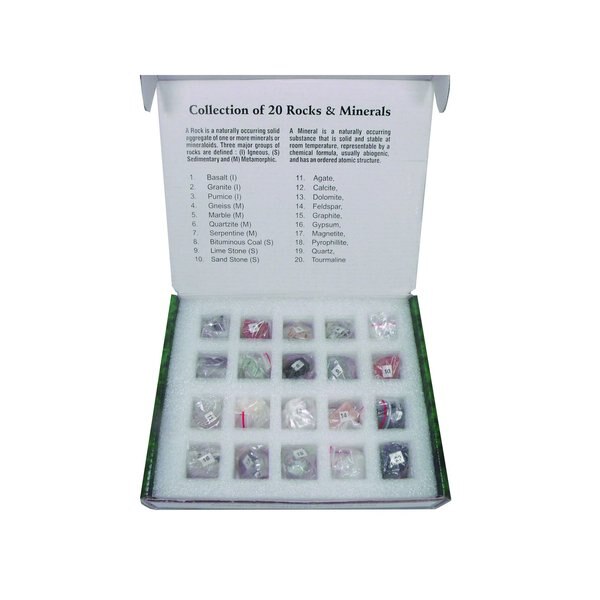 Rock And Mineral Collection, 20 Specimen