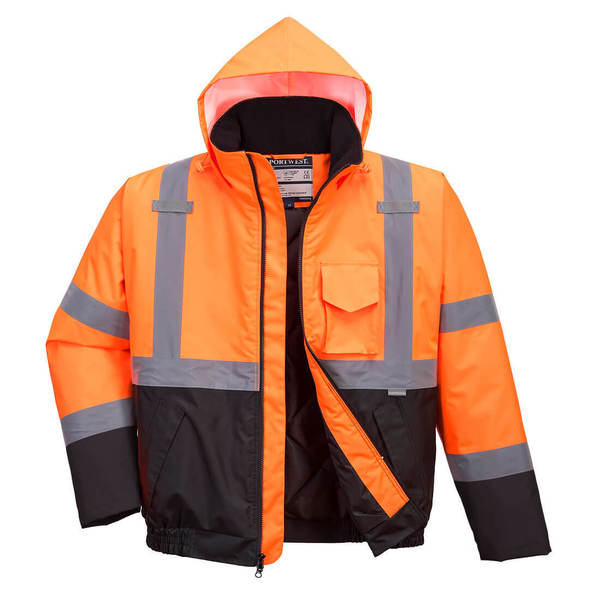 Hi-Vis Two-Tone Bomber Jacket, XL