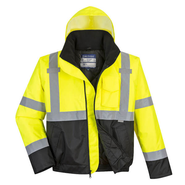 Hi-Vis Two-Tone Bomber Jacket, XL