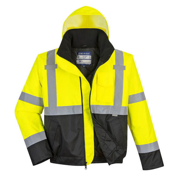 Hi-Vis Two-Tone Bomber Jacket, XL