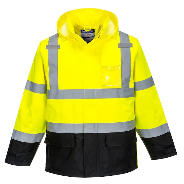 Hi-Vis Contrast Rain Jacket, Med