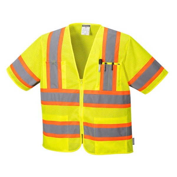 Augusta Sleeved Hi-Vis Vest, XL