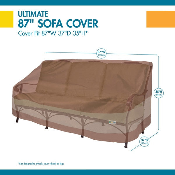 Ultimate Mocha Patio Sofa/Loveseat Cover, 87