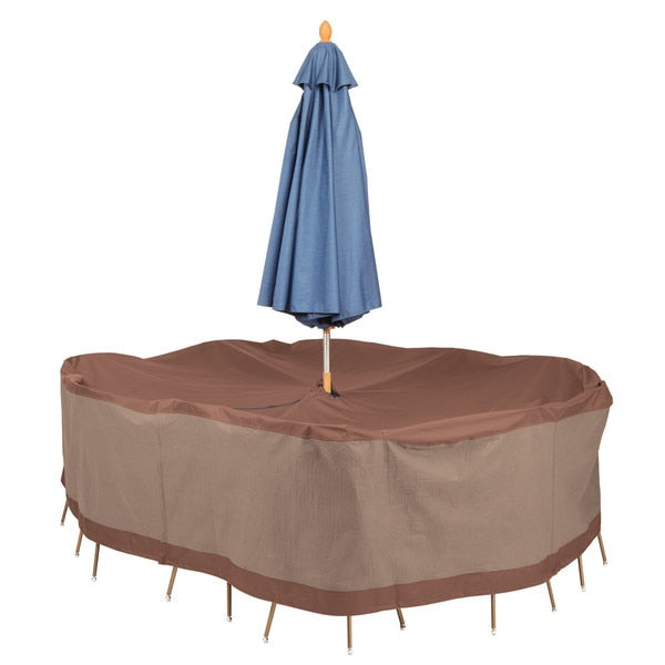 Ultimate Brown Patio Table Set Cover, 88