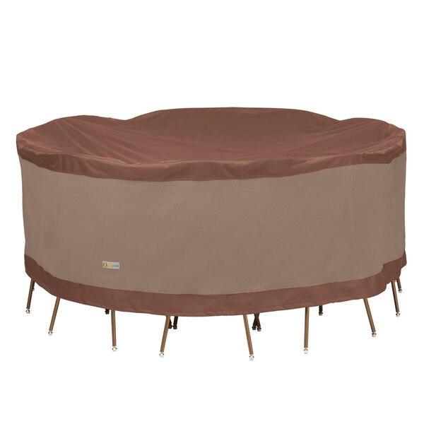 Ultimate Mocha Patio Round Table Set Cover, 90