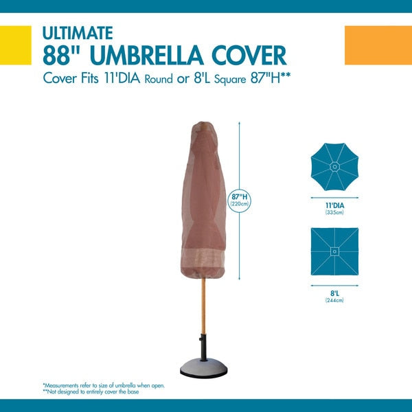 Ultimate Mocha Patio Umbrella Cover, Ultimate, 27