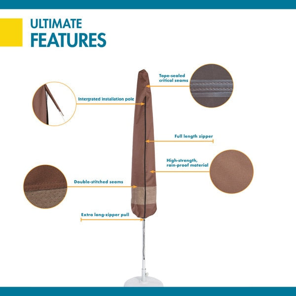 Ultimate Mocha Patio Umbrella Cover, Ultimate, 27