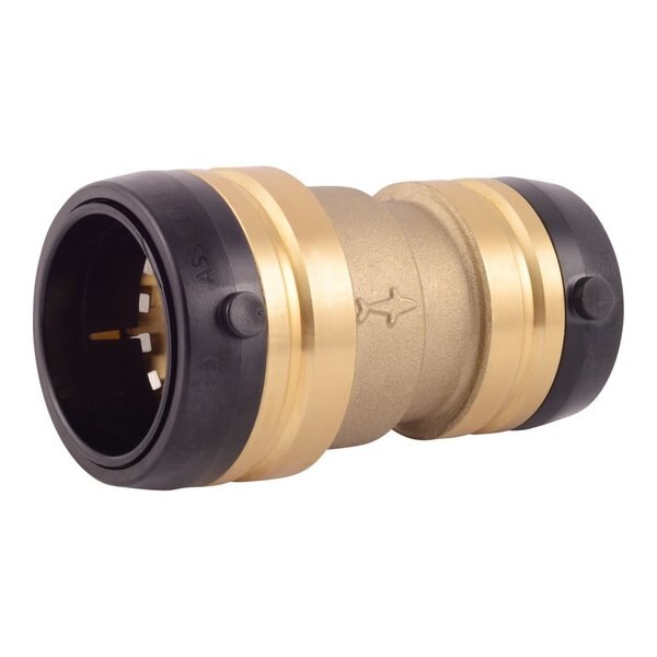 DZR Brass Reducing Coupling, Push-Fit, 1-1/4
